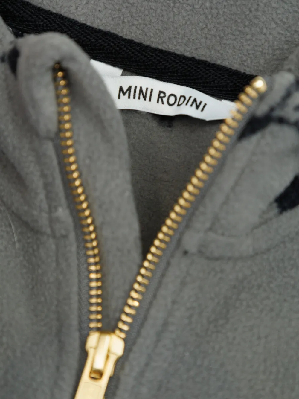 Mini Rodini Bomberjack met pinguïn-print Grijs