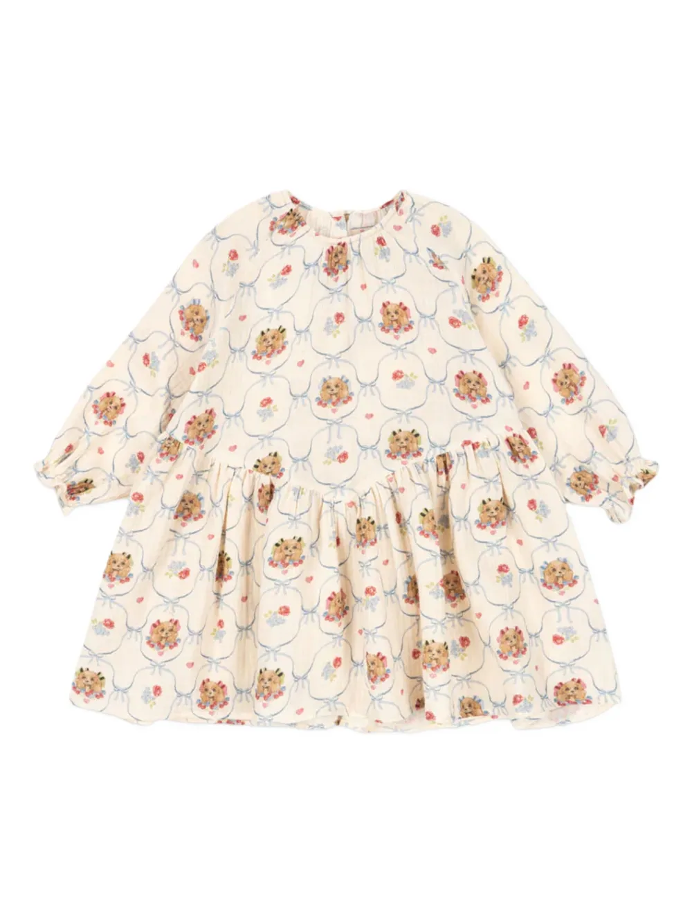 Konges Sløjd long-sleeve dress | Neutrals | Image 1