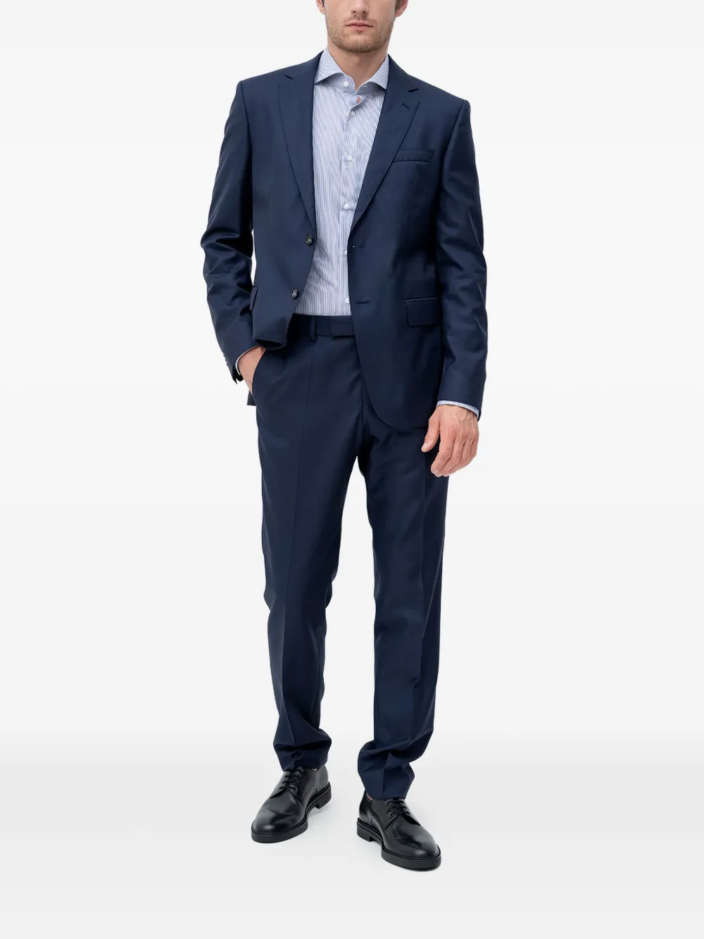 BOSS textured suit - Blu