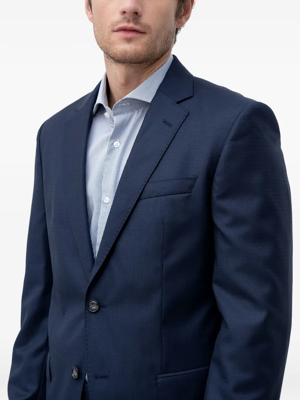  Boss Textured Suit - Blue 