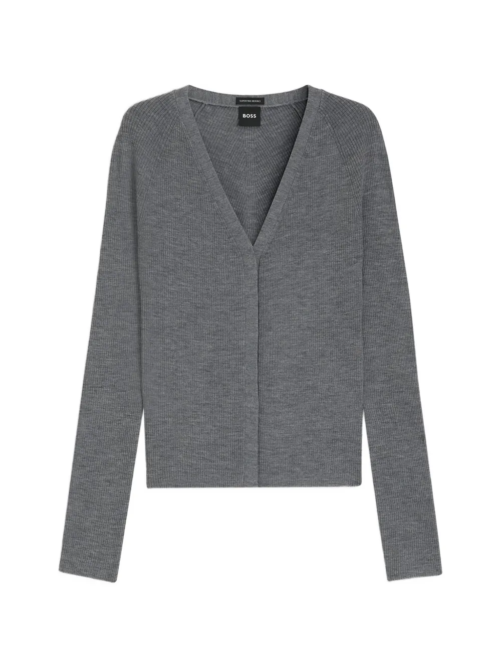 BOSS V-neck cardigan - Grau