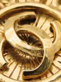 CHANEL Pre-Owned 1994 CC Gold Plated Sunburst Brooch costume brooch