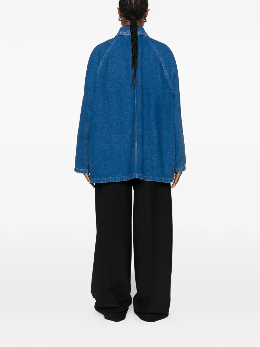 Marni Flap-pocket Denim Jacket In Blue