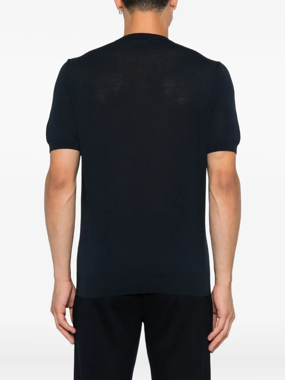 Doriani Cashmere T-shirt met korte mouwen Blauw