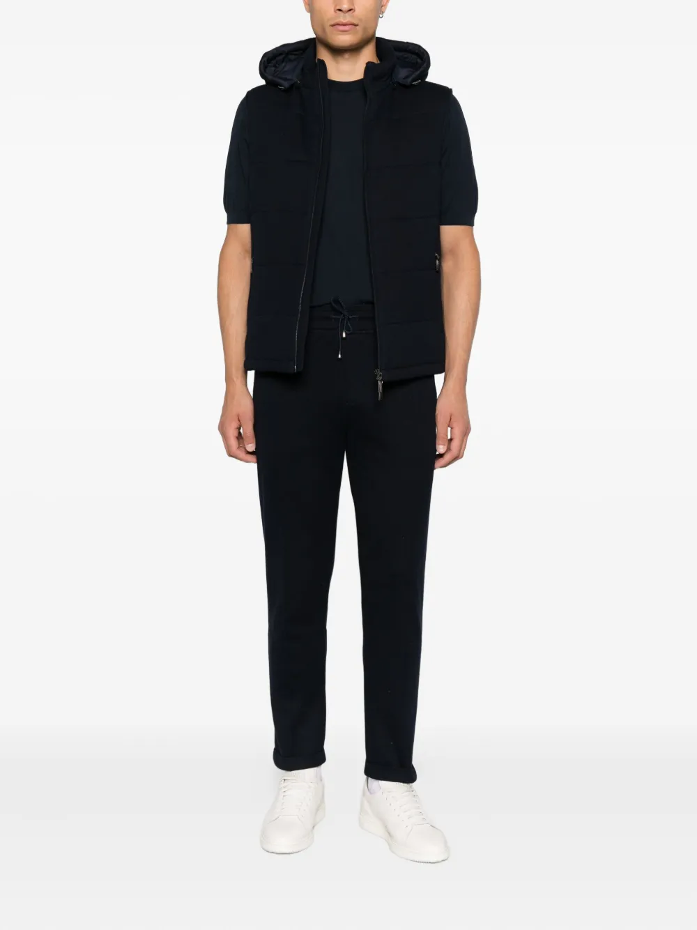 Doriani Cashmere T-shirt met korte mouwen - Blauw