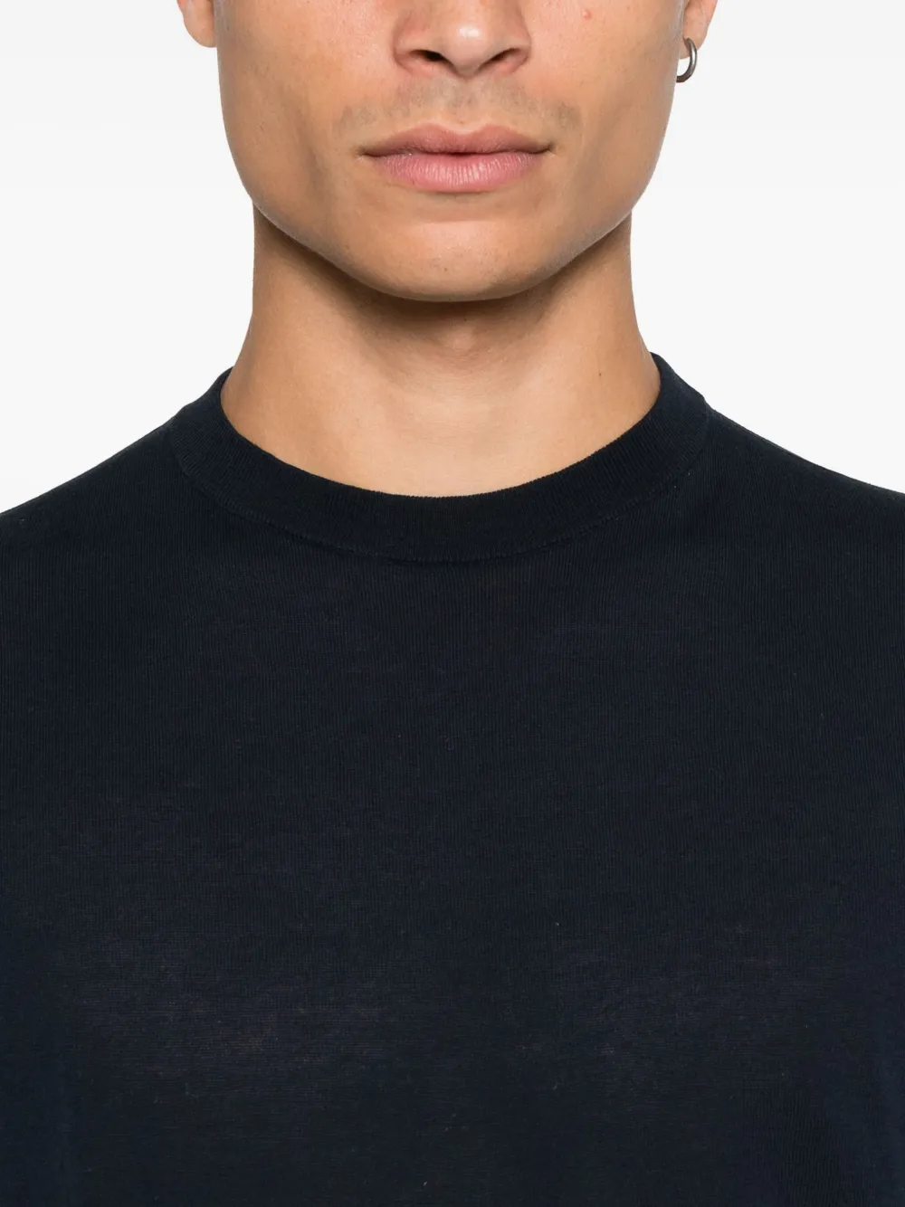 Doriani Cashmere T-shirt met korte mouwen Blauw