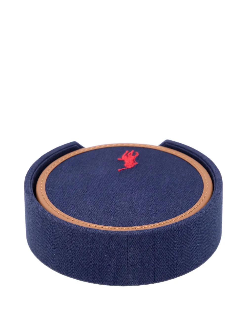 Ralph Lauren Logo-embroidered Coasters (set Of Four) In Multi