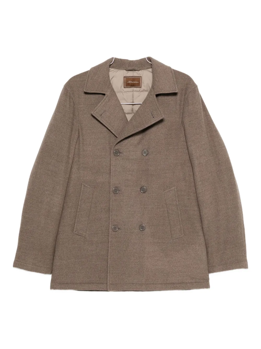 Doriani Cashmere abrigo de cachemira con doble botonadura | marrón | Image 1