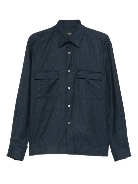 Xacus pocket-chest wool shirt