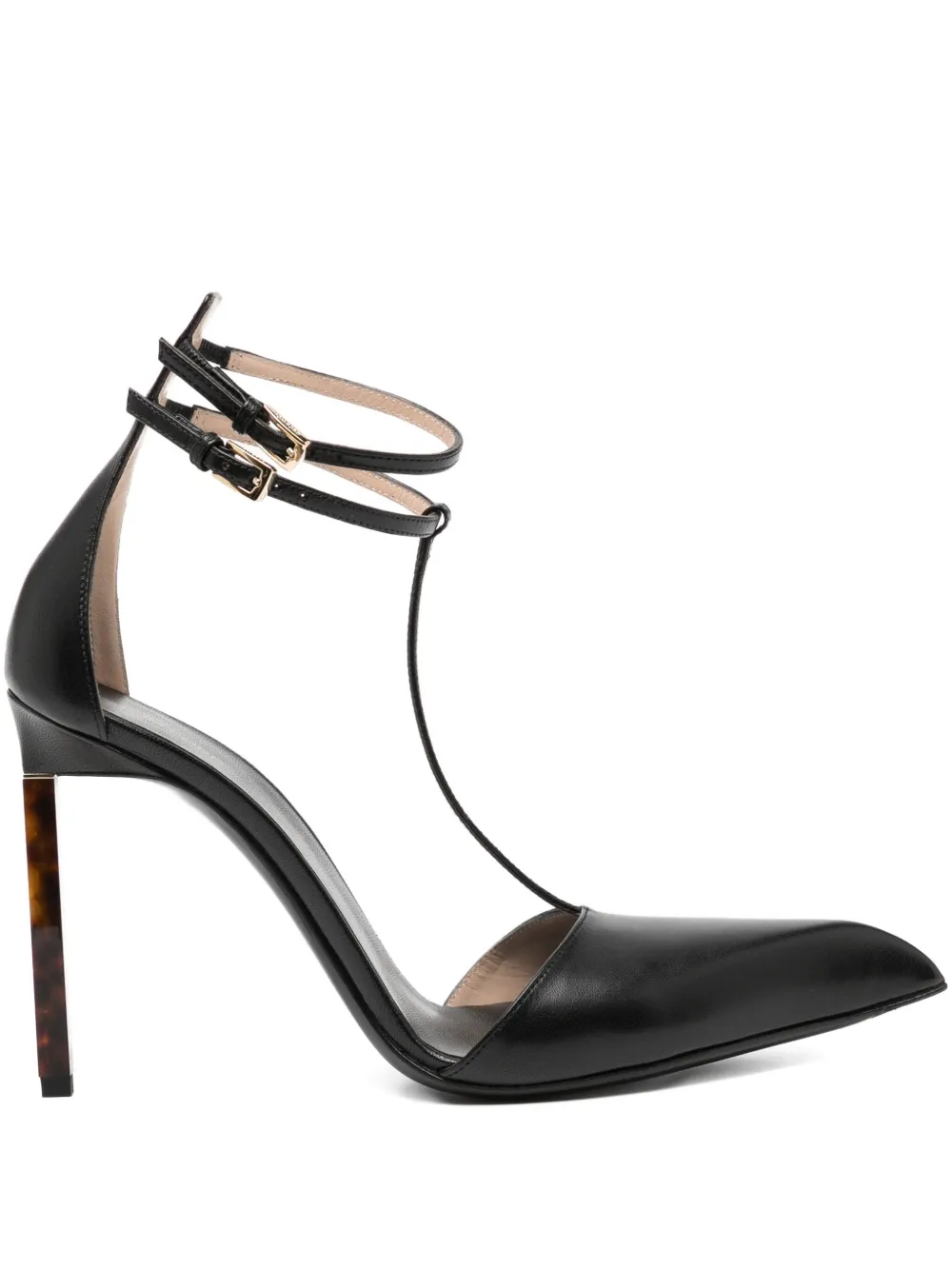Tom Ford 105mm T-strap Pumps In Black