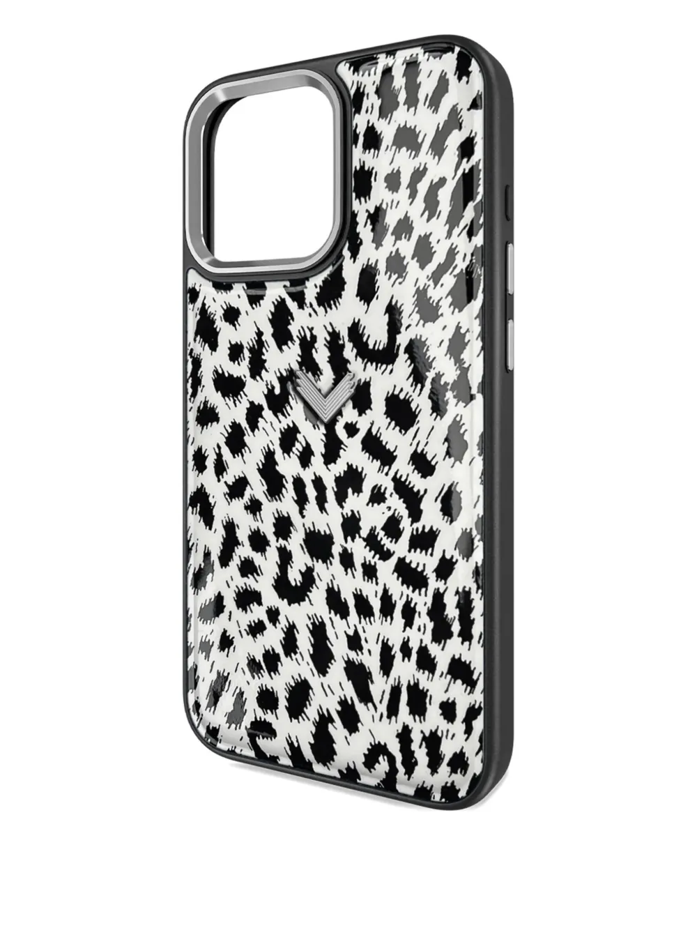 Velante Panther Print Leather Iphone Case In Animal Print