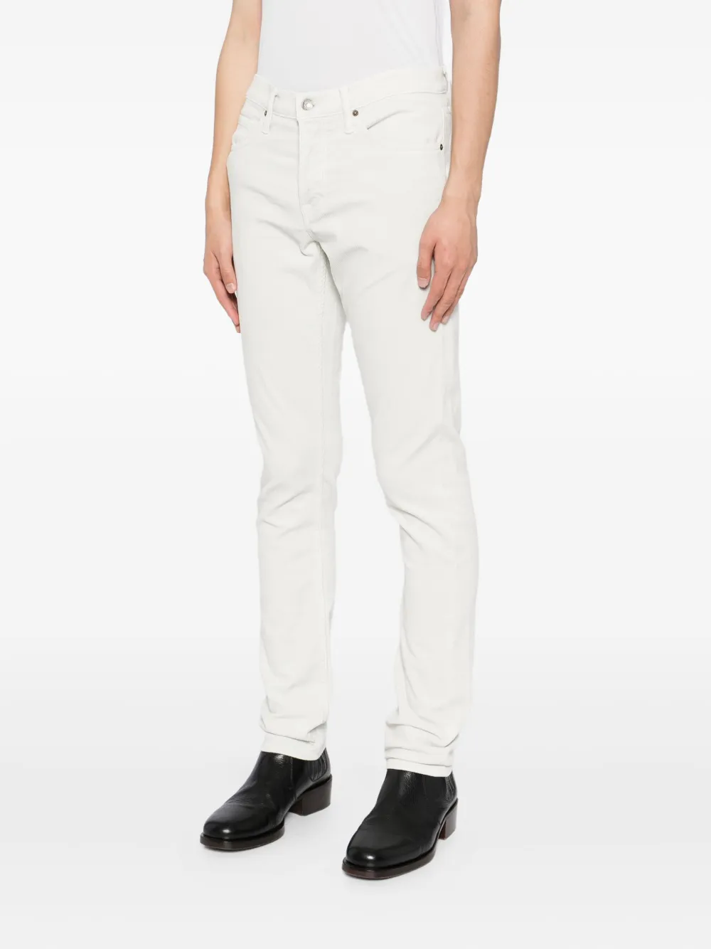 TOM FORD Ribfluwelen broek Beige