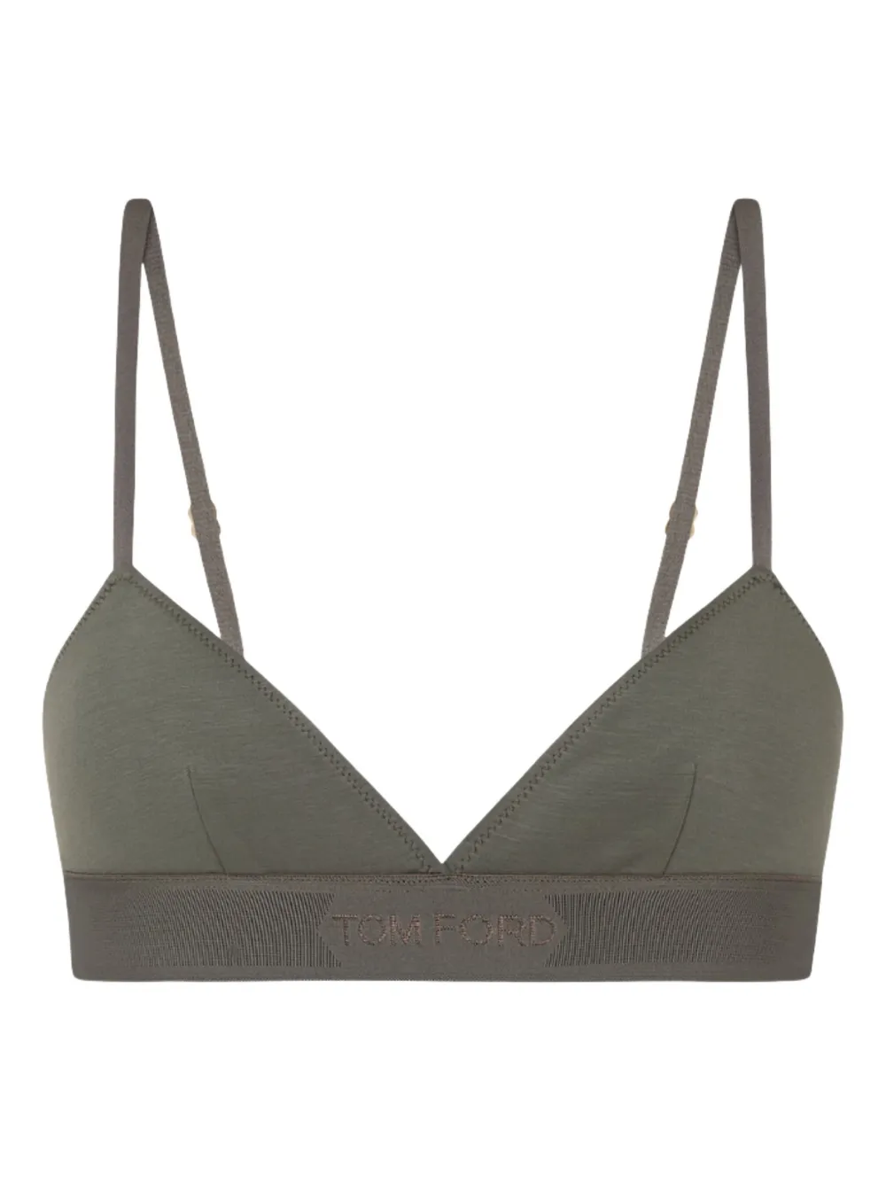 TOM FORD logo-detail bra – Green