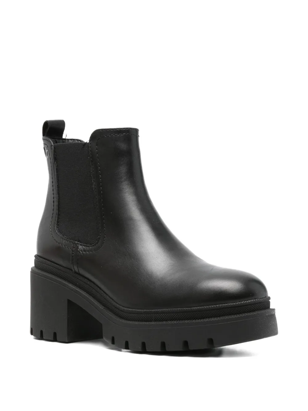 Tamaris 110mm Leather Chelsea Boots In Black