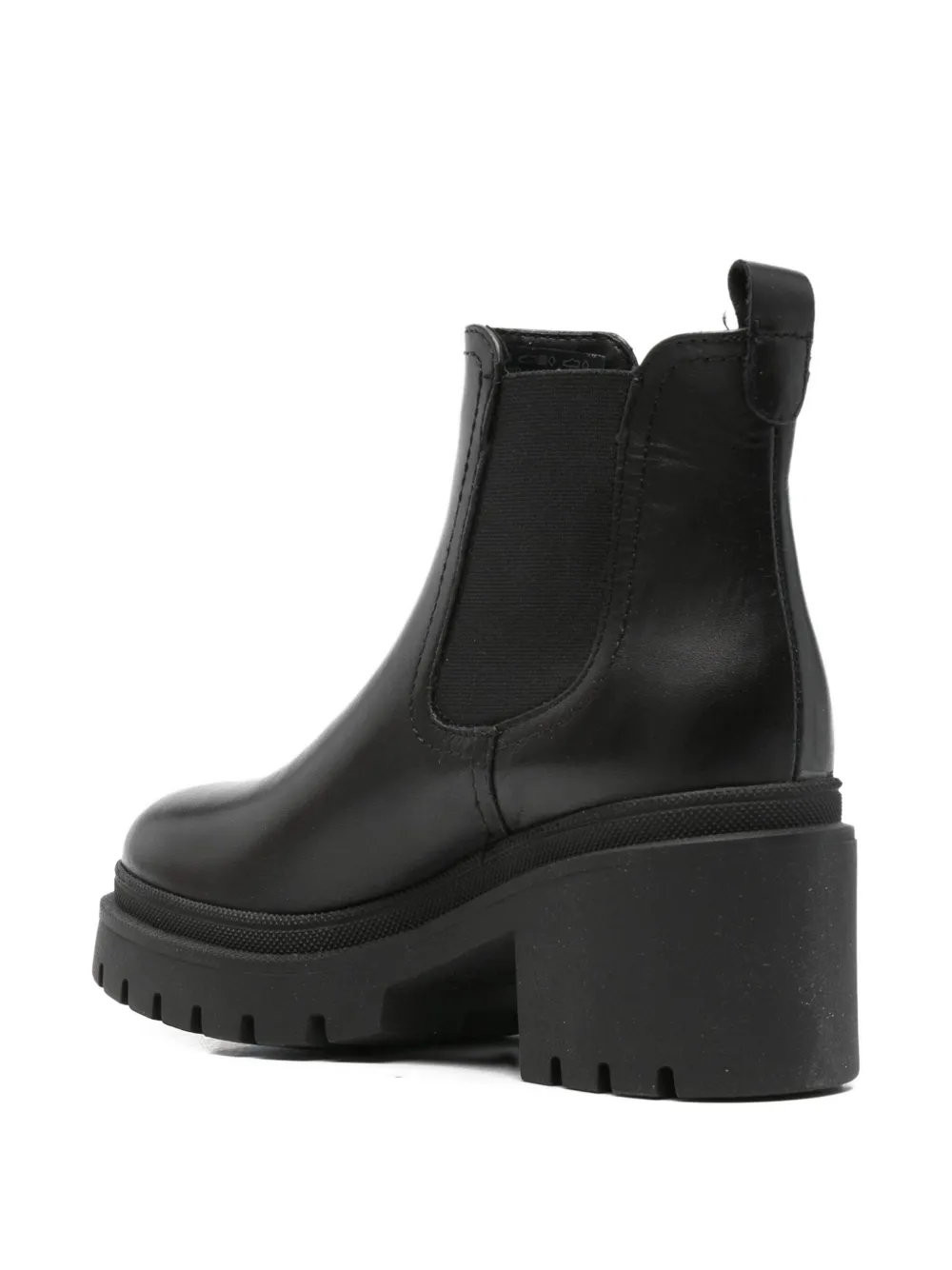 Tamaris 110mm Leather Chelsea Boots In Black