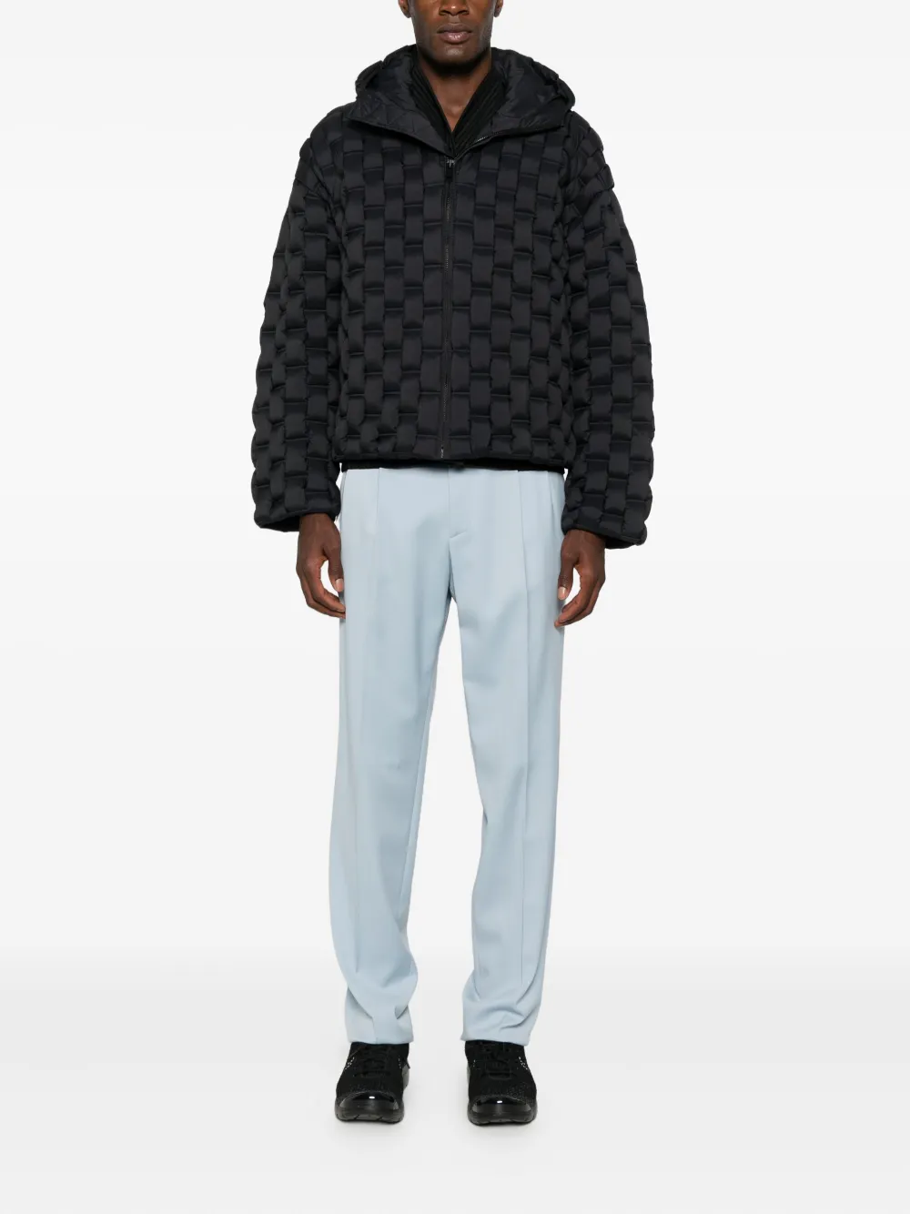 RAXXY hooded padded coat - Zwart