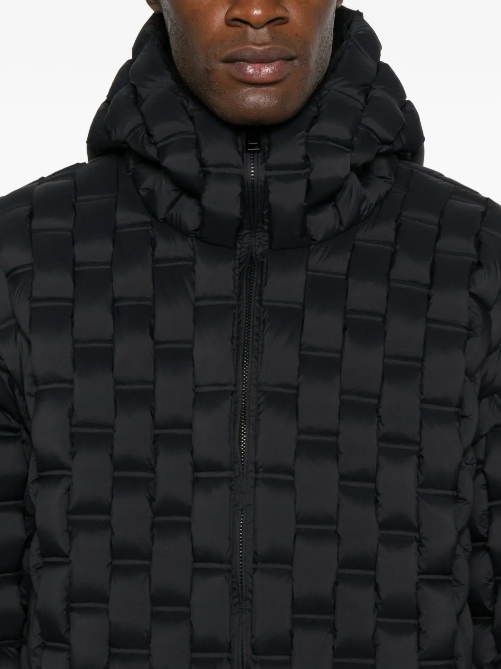 RAXXY Gewatteerde jas met capuchon Zwart