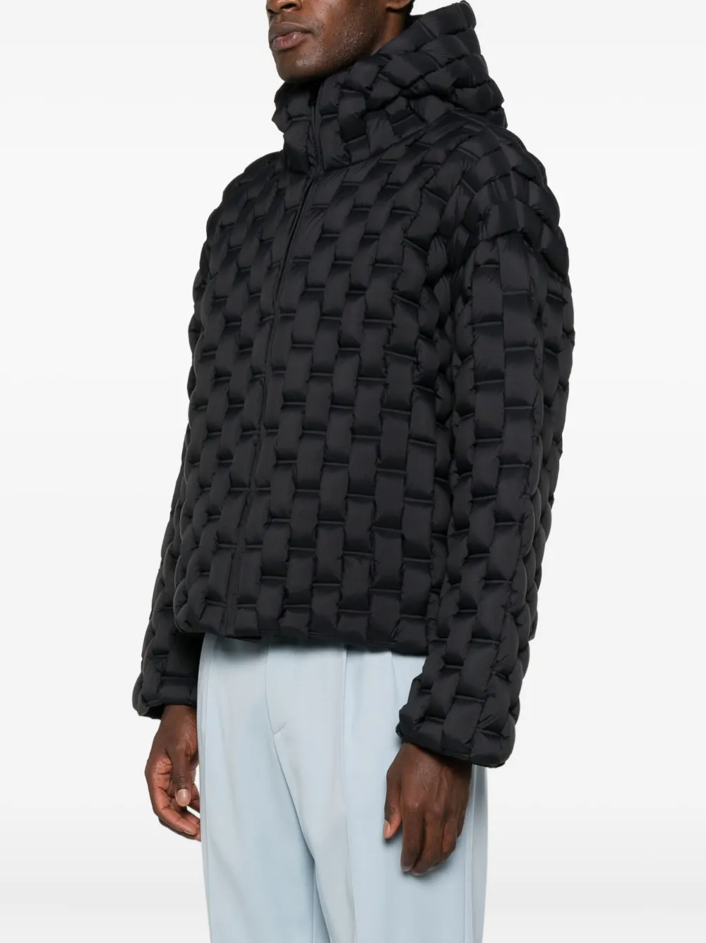 RAXXY Gewatteerde jas met capuchon Zwart