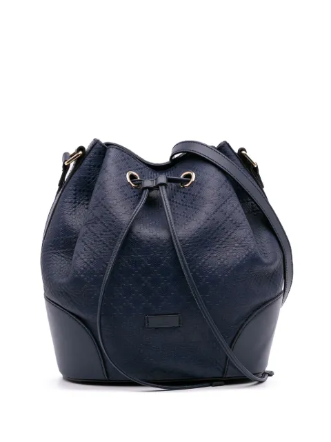 Gucci Pre-Owned 2016-2025 Medium Calfskin Bright Diamante bucket bag