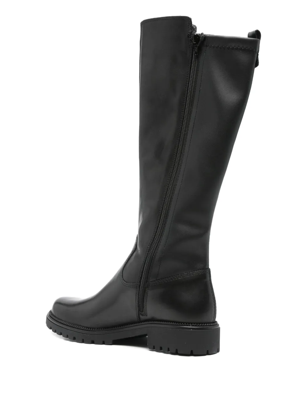 Tamaris Leather Boots In Black