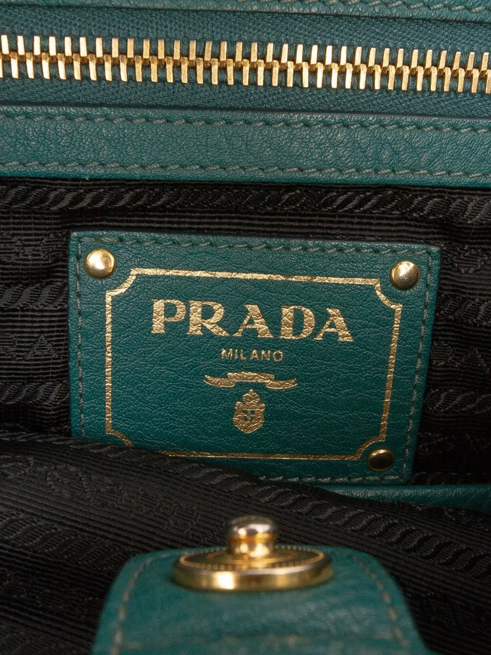 Pre-owned Prada 2000-2025 Vitello Daino Open Convertible Tote Satchel In Blue