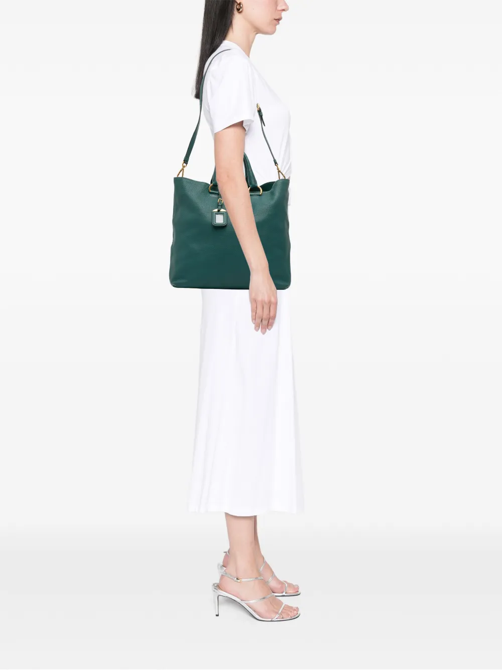 Prada Pre-Owned bolsa satchel Vitello Daino Open convertible 2000-2025 | Estilos de archivo | Image 2