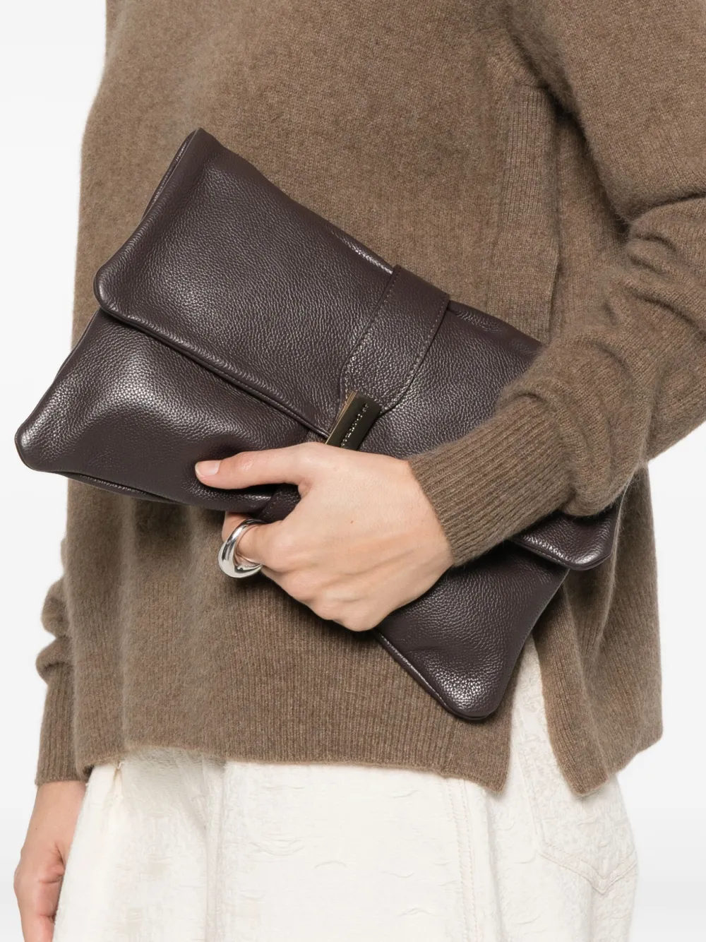 Marc Ellis Bryony clutch bag - Bruin