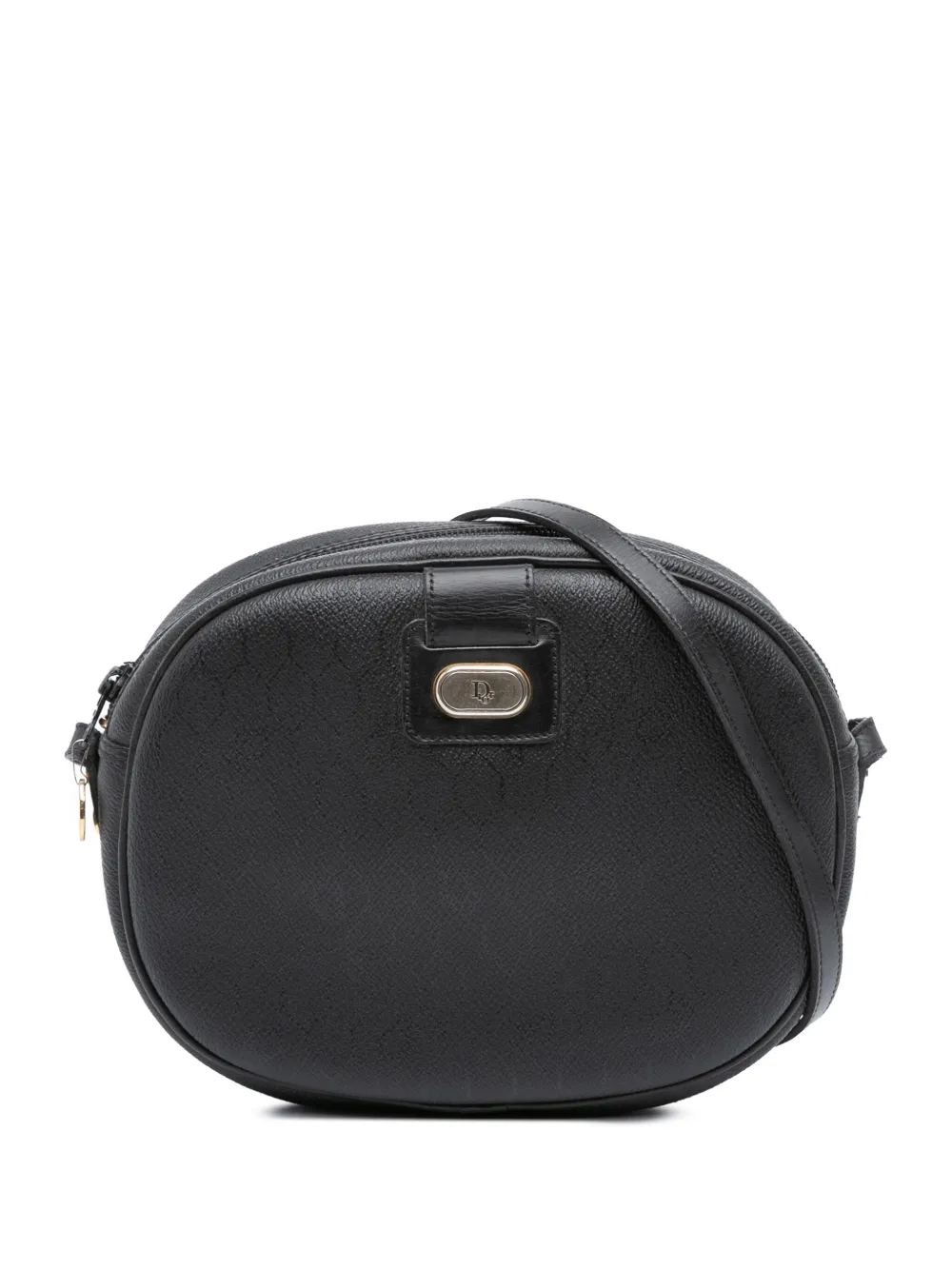 Christian Dior Pre-Owned 20th Century ハニカム コーテッドキャンバス ショルダーバッグ - ブラック Christian Dior Pre-Owned 20th Century ハニカム コーテッドキャンバス ショルダーバッグ - ブラック