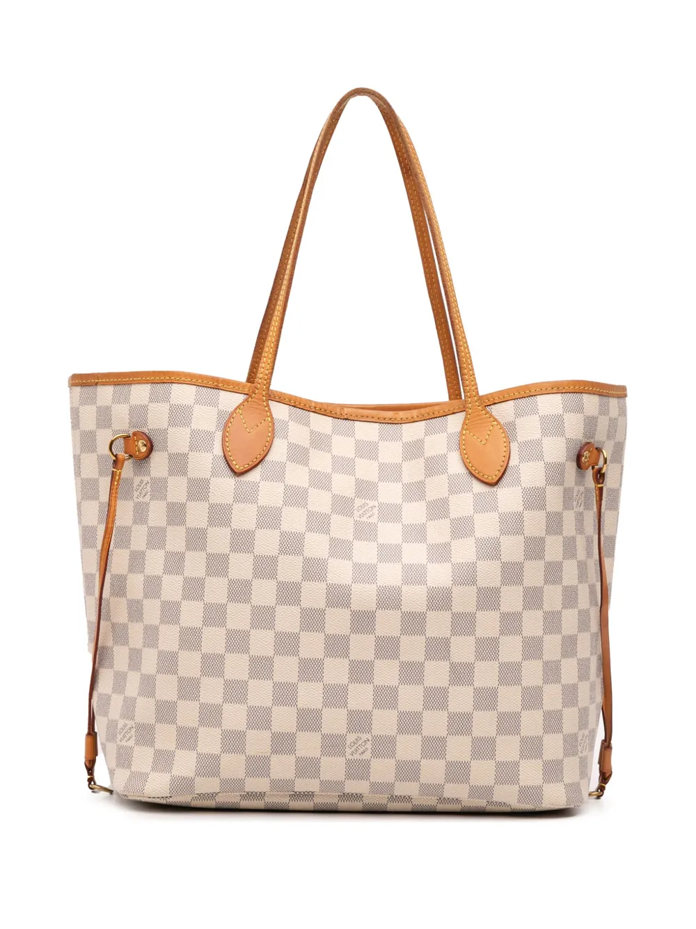 Louis Vuitton Pre-Owned 2017 ダミエ アズール ネヴァーフル MM トートバッグ - ホワイト Louis Vuitton Pre-Owned 2017 ダミエ アズール ネヴァーフル MM トートバッグ - ホワイト