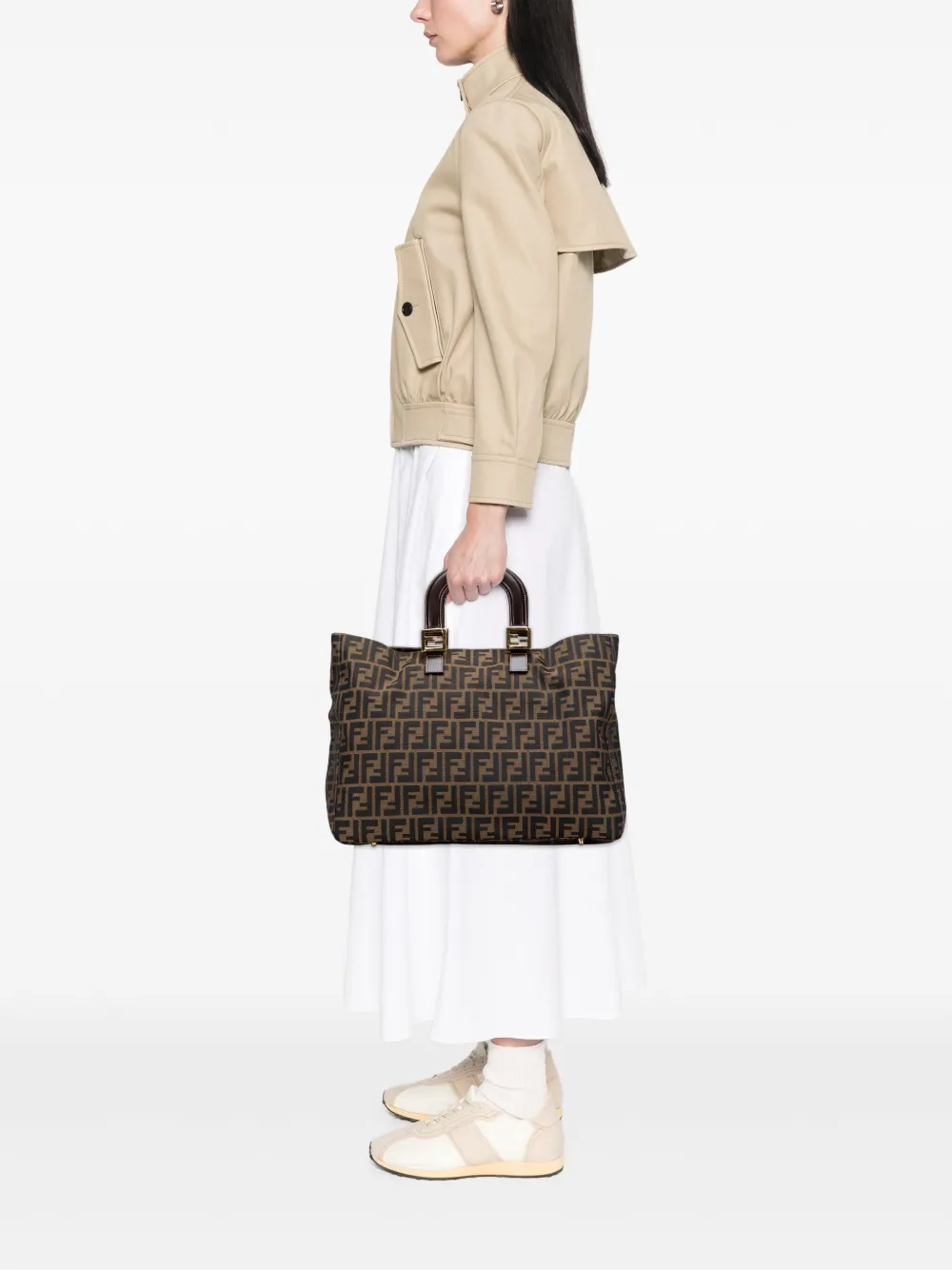 Fendi Pre-Owned 20th Century Large Zucca Canvas Twins tote bag | Pre-Owned | Image 2
