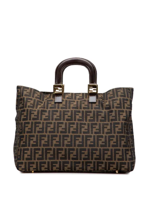 Fendi Pre-Owned 20th Century Large Zucca Canvas Twins tote bag