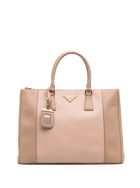 Prada Pre-Owned 2010-2025 Large Bicolor Saffiano Lux Galleria Double Zip satchel