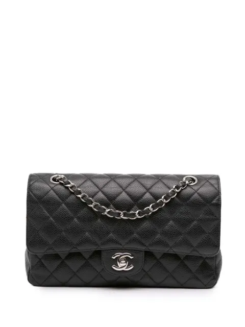 CHANEL Pre-Owned 2009-2010 Medium Classic Caviar Double Flap shoulder bag