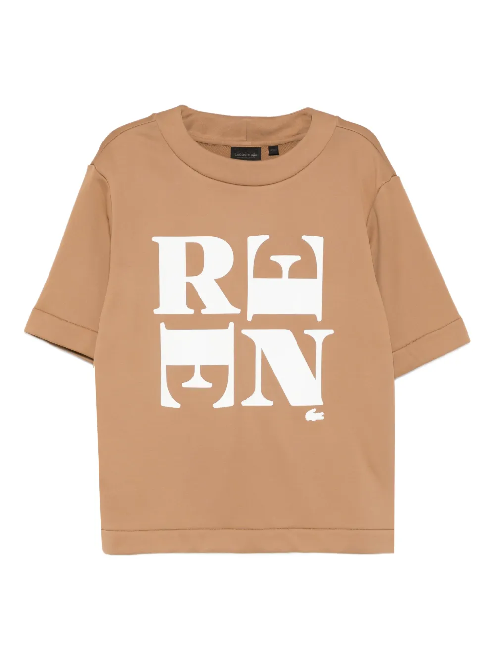 Lacoste playera de algodón con estampado gráfico | marrón | Image 1