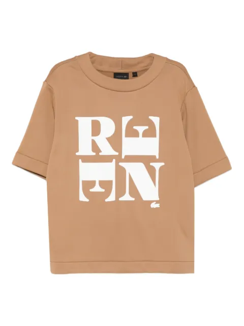 Lacoste playera de algodón con estampado gráfico