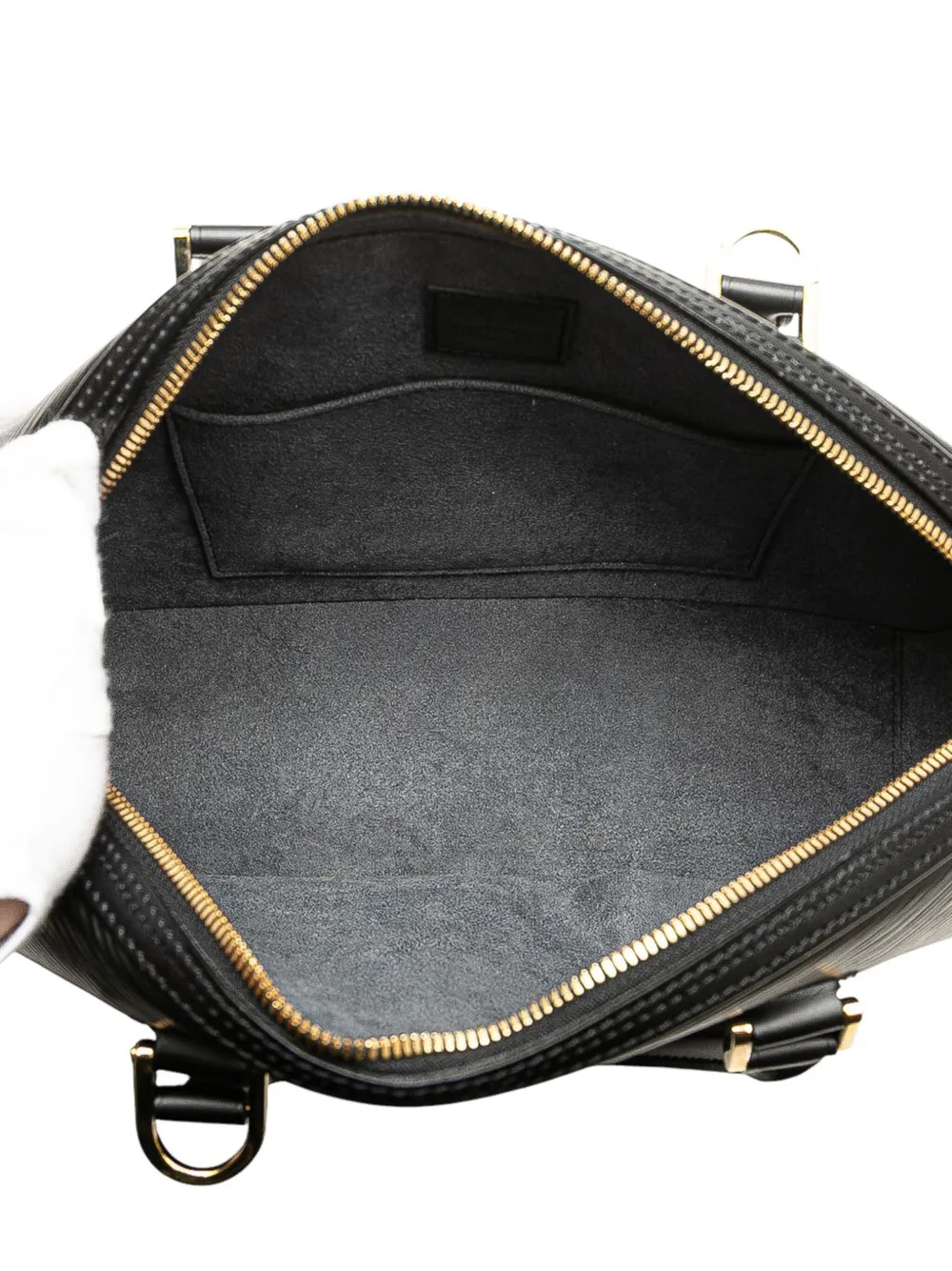 Pre-owned Louis Vuitton 2005 Epi Jasmine Handbag In Black