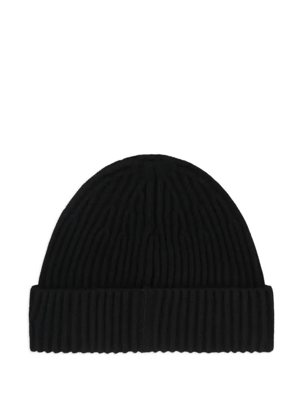 Stone Island logo-patch Beanie Hat Black FARFETCH IN