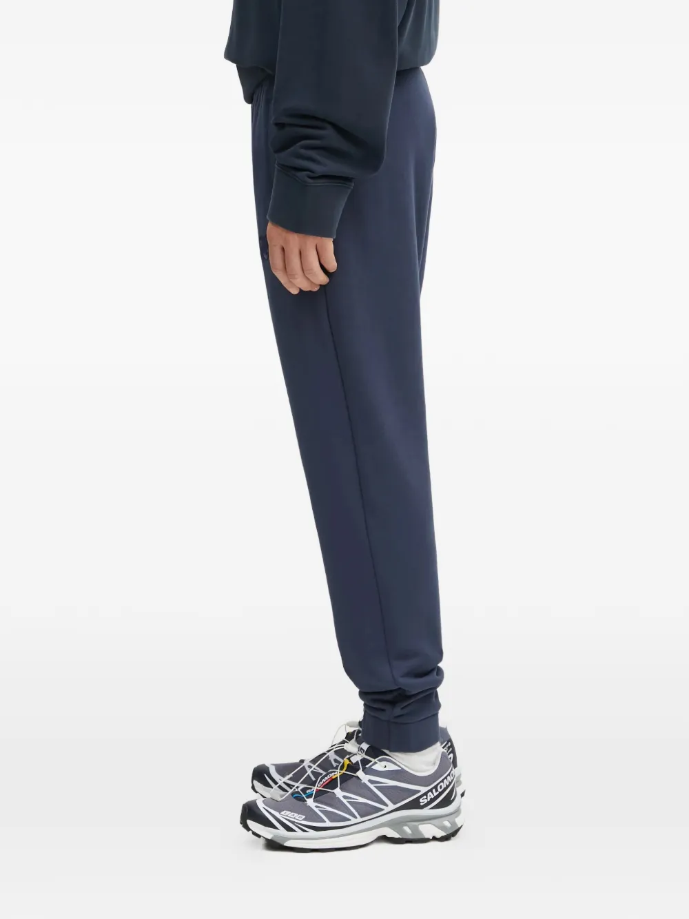 Maison Kitsuné Trainingsbroek met geborduurd logo Blauw