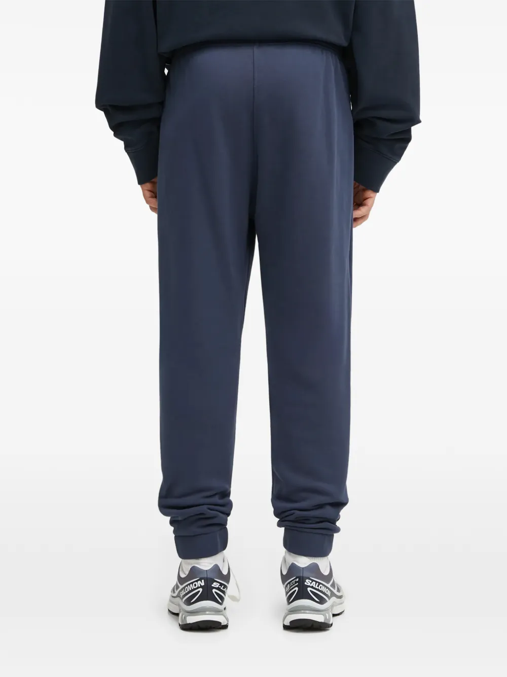 Maison Kitsuné Trainingsbroek met geborduurd logo Blauw