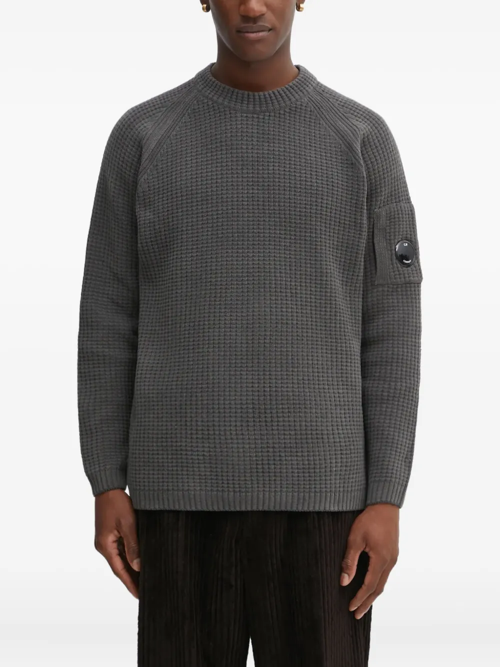 C.P. Company patch textured sweater | gris | Image 1