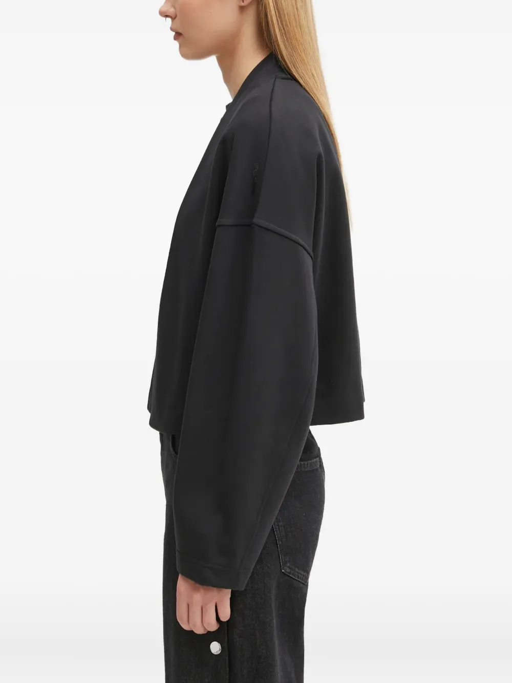 Sportmax Crew-neck Sweatshirt In Black