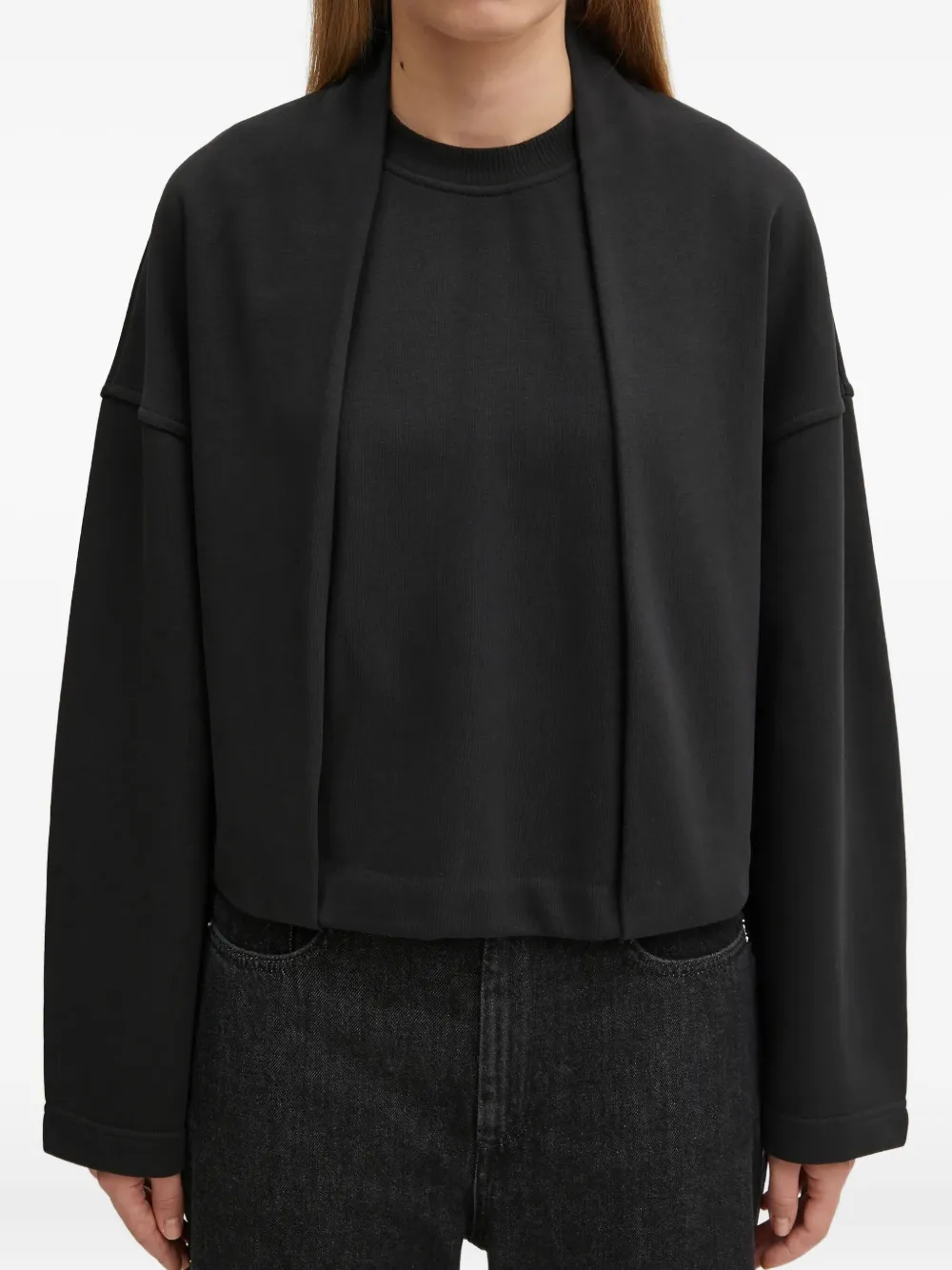 Sportmax Crew-neck Sweatshirt In Black