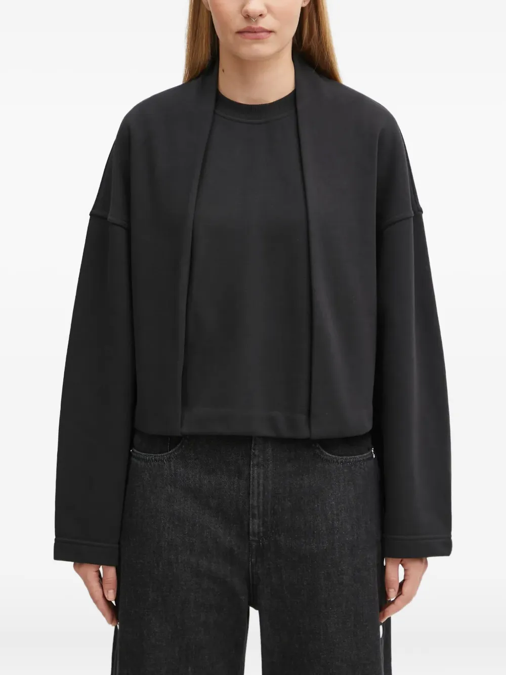 Sportmax Crew-neck Sweatshirt In Black
