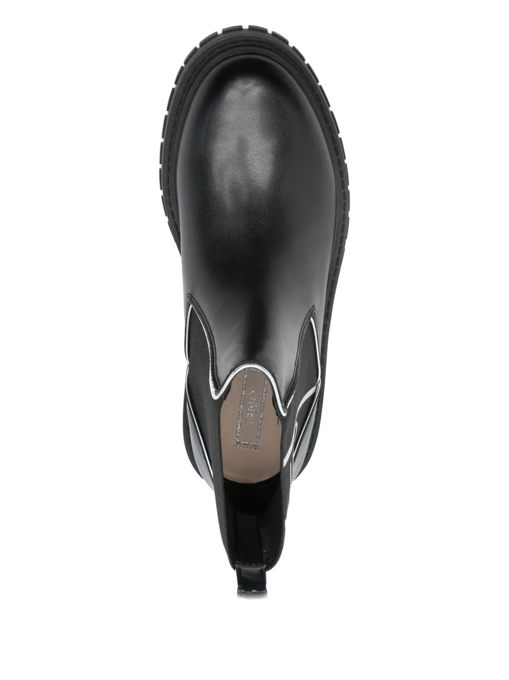 Liu •jo Logo Chelsea Boots In Black