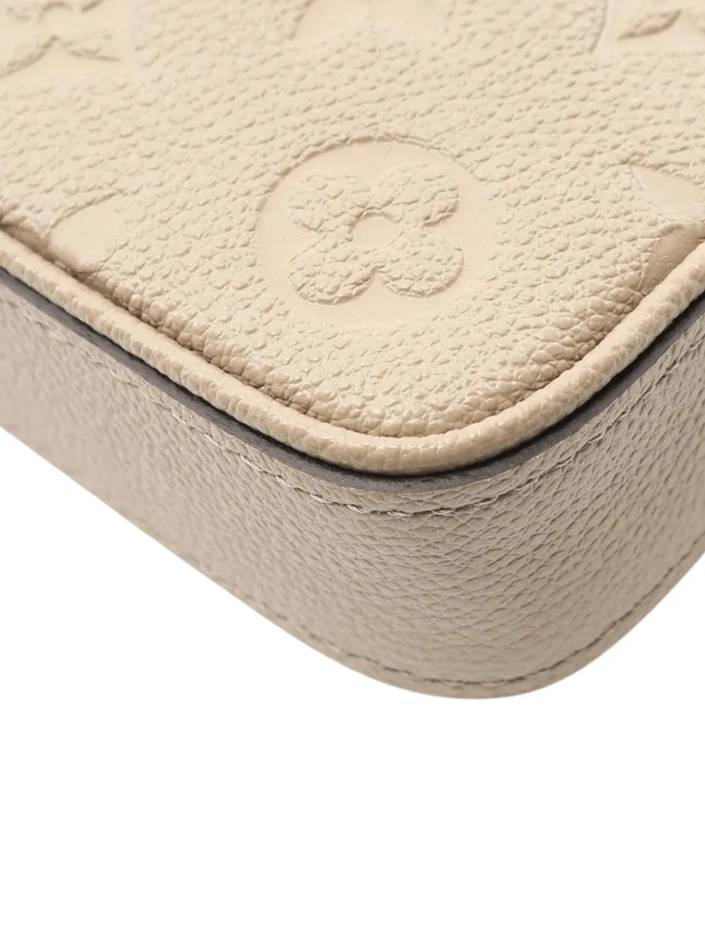 Pre-owned Louis Vuitton 2021-2025 Monogram Empreinte Easy Pouch On Strap Crossbody Bag In Brown