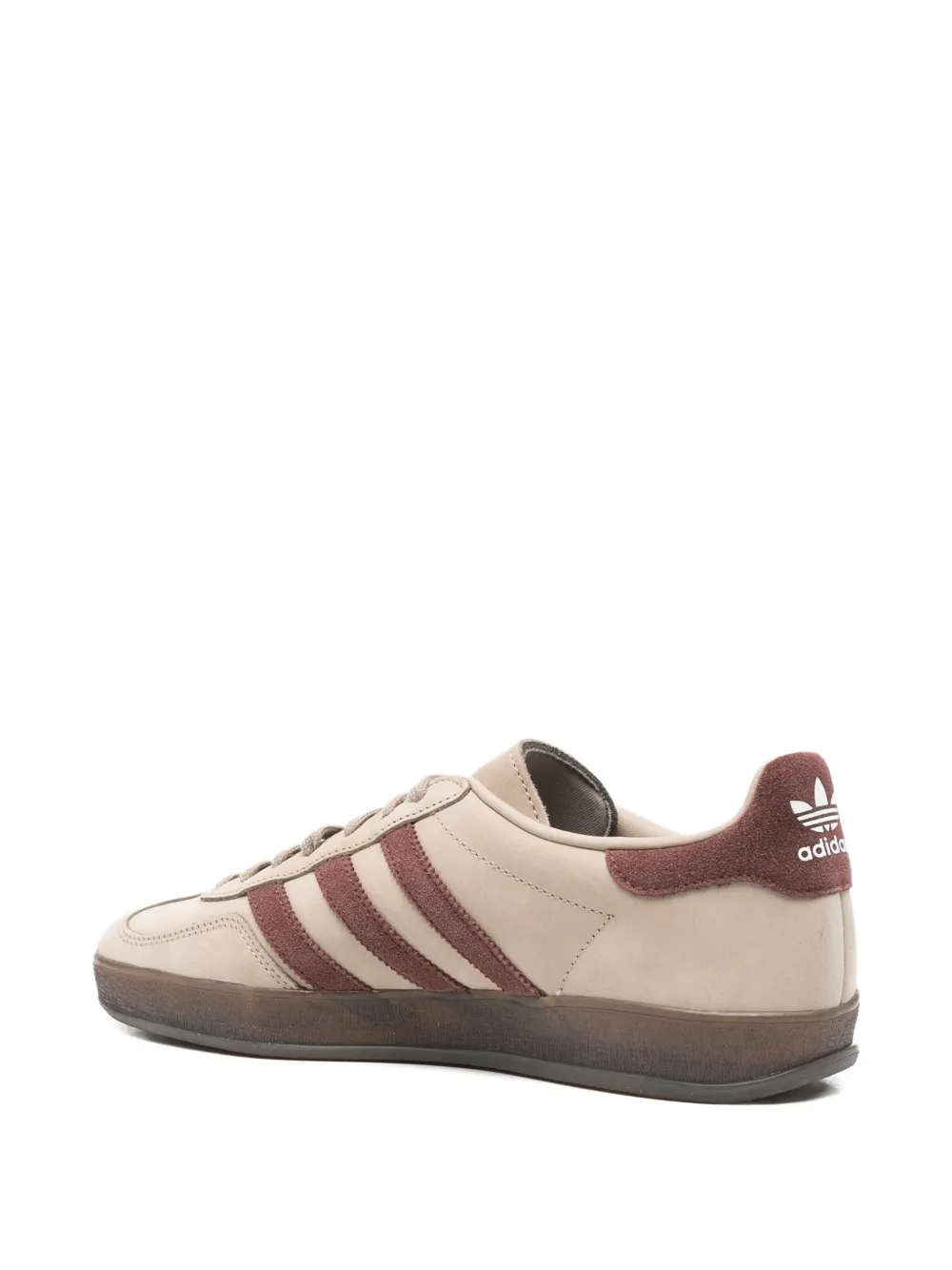 Adidas Originals Three-stripe Gazelle Trainers In Neutral