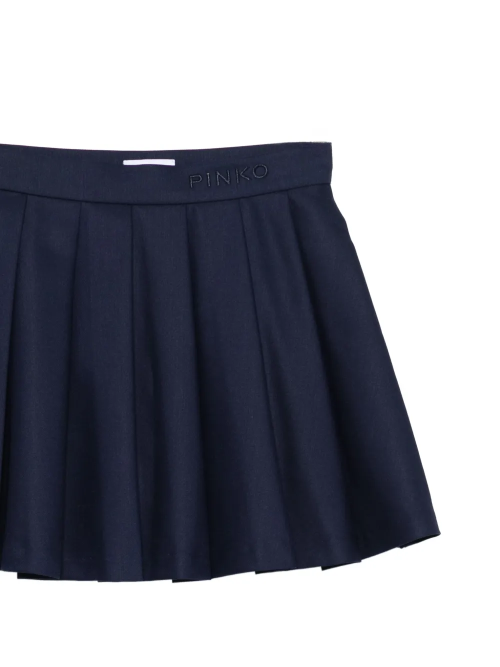 Pinko Kids Mini-rok met geborduurd logo Blauw