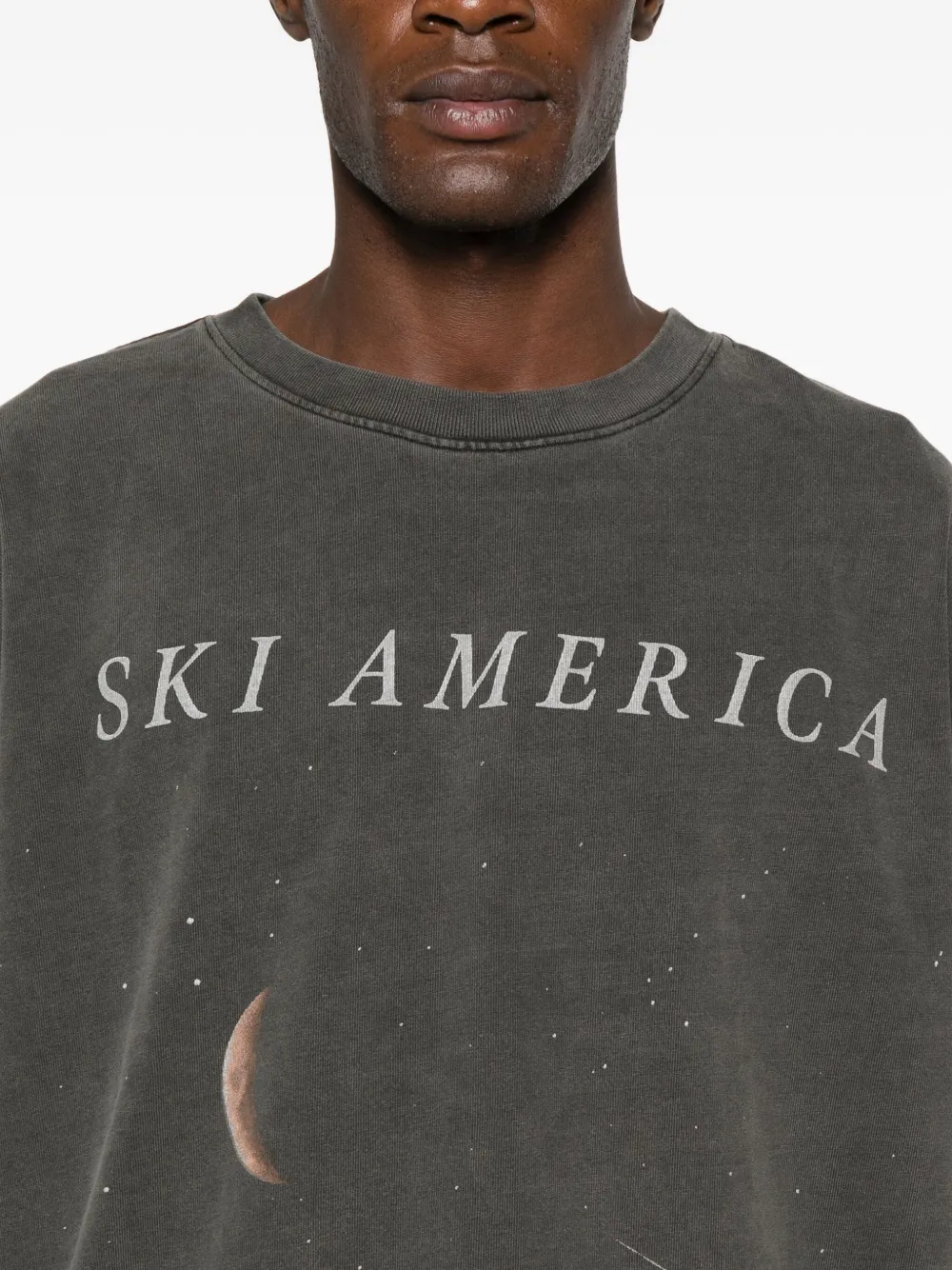 Willy Chavarria T-shirt met grafische print Grijs