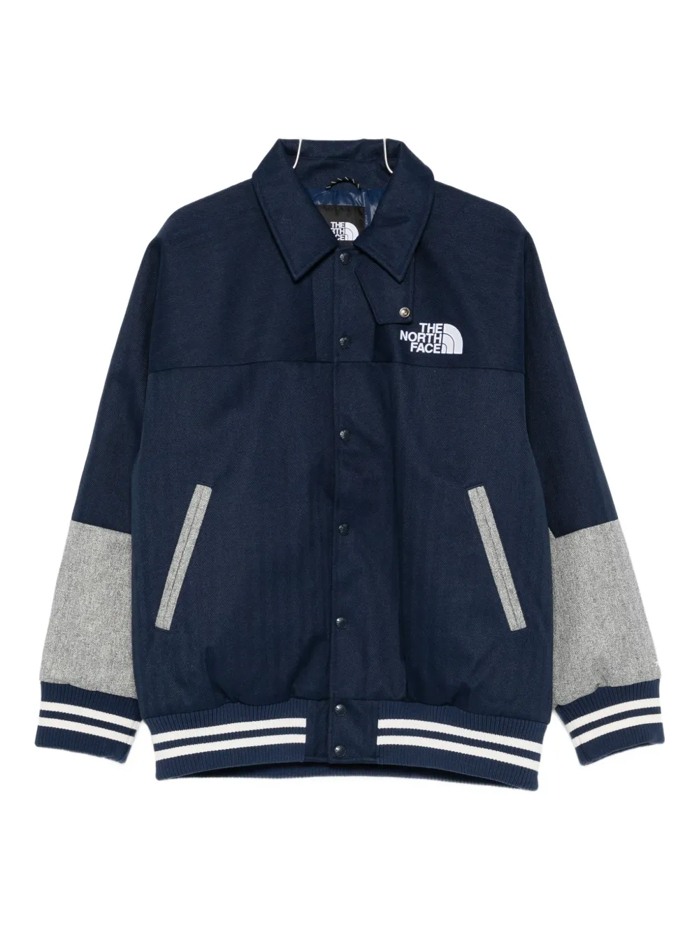The North Face colour-block bomber jacket - Blu