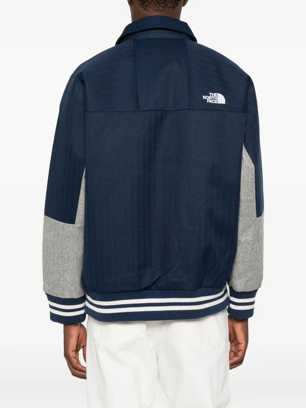 The North Face Bomberjack met colourblocking Blauw